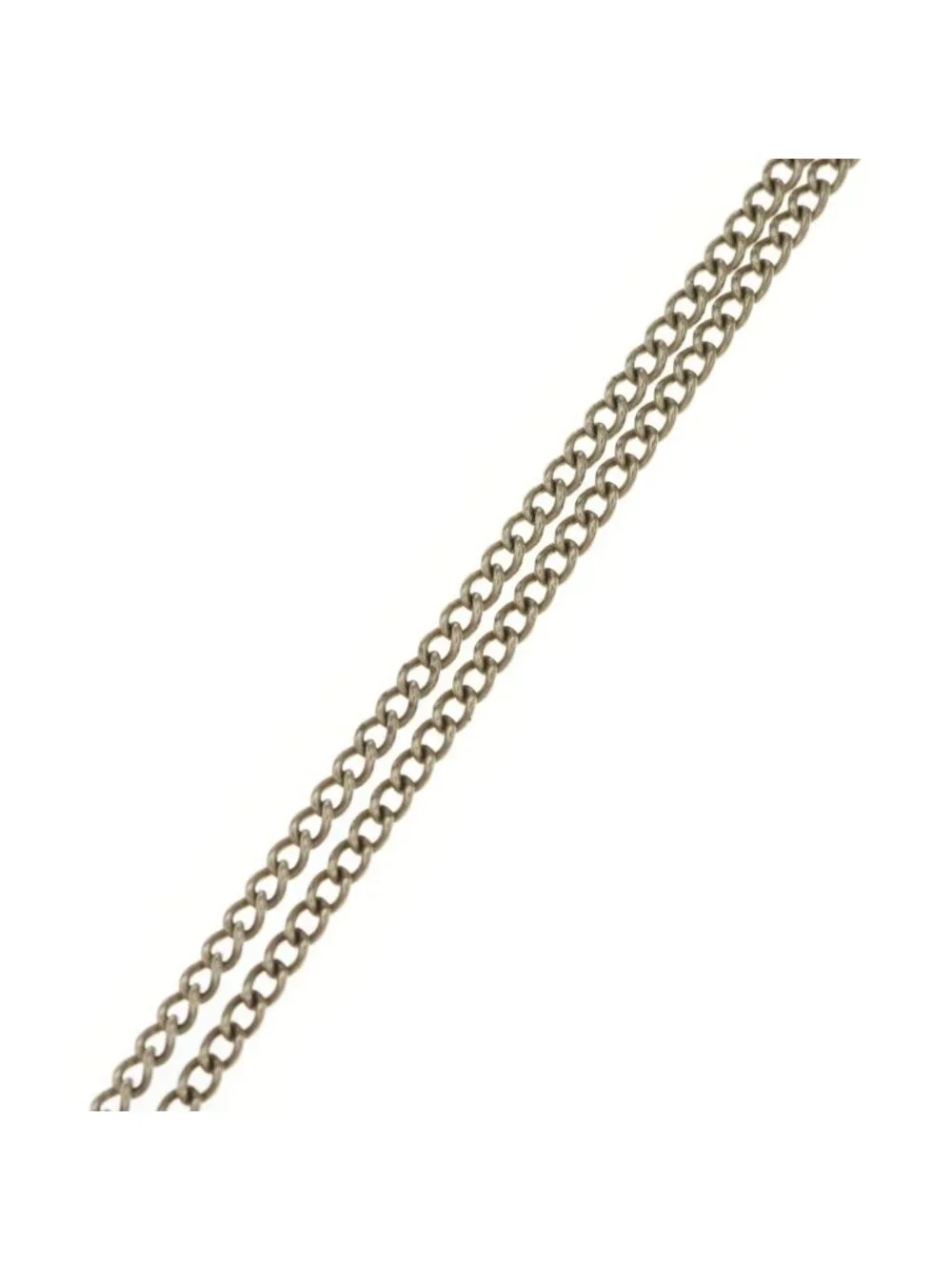 Chanel CC Logo Rhinestone Crossbone Pendant Chain Gold Necklace